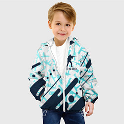 Куртка с капюшоном детская CS GO КС ГО, цвет: 3D-белый — фото 2