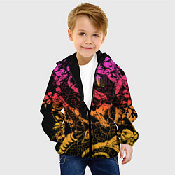 Куртка с капюшоном детская Attack on titan, цвет: 3D-черный — фото 2