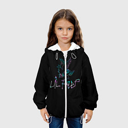 Куртка с капюшоном детская Lil Peep, цвет: 3D-белый — фото 2