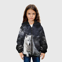 Куртка с капюшоном детская БЕЛЫЙ ВОЛК D, цвет: 3D-черный — фото 2