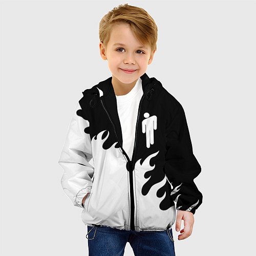 Детская куртка BILLIE EILISH БИЛЛИ АЙЛИШ / 3D-Черный – фото 4