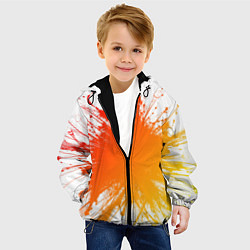 Куртка с капюшоном детская Клякса, цвет: 3D-черный — фото 2