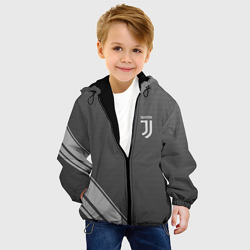 Детская куртка JUVENTUS / 3D-Черный – фото 4