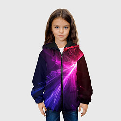 Куртка с капюшоном детская Вихрь темной энергии, цвет: 3D-черный — фото 2