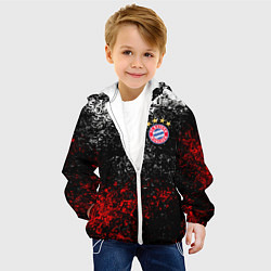 Куртка с капюшоном детская BAYERN MUNCHEN, цвет: 3D-белый — фото 2