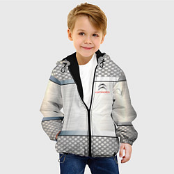 Куртка с капюшоном детская CITROEN, цвет: 3D-черный — фото 2