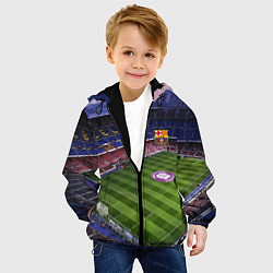 Куртка с капюшоном детская FC BARCELONA, цвет: 3D-черный — фото 2