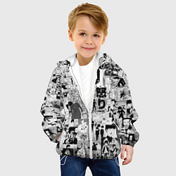 Куртка с капюшоном детская МОБ ПСИХО 100, цвет: 3D-белый — фото 2