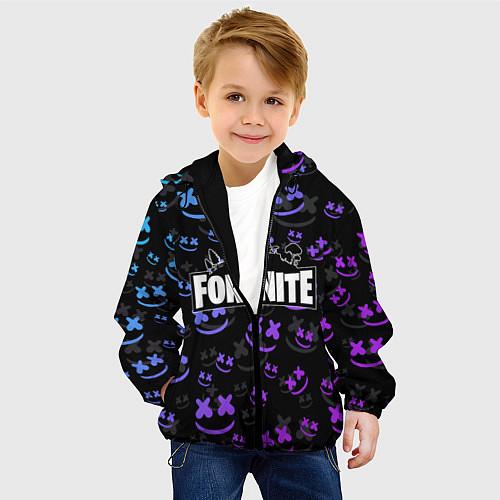 Детская куртка FORTNITE MARSHMELLO / 3D-Черный – фото 4