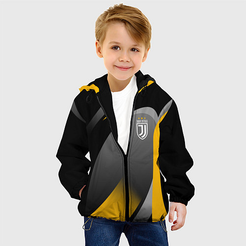 Детская куртка Juventus Uniform / 3D-Черный – фото 4