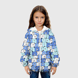 Куртка с капюшоном детская МИШКИ, цвет: 3D-белый — фото 2