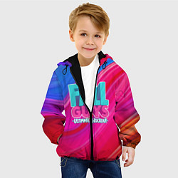 Куртка с капюшоном детская FALL GUYS: Ultimate Knockout, цвет: 3D-черный — фото 2