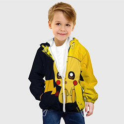 Куртка с капюшоном детская ПикачуPikachu, цвет: 3D-белый — фото 2