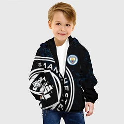 Куртка с капюшоном детская Manchester City, цвет: 3D-черный — фото 2