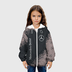 Куртка с капюшоном детская MERCEDES МЕРСЕДЕС, цвет: 3D-белый — фото 2