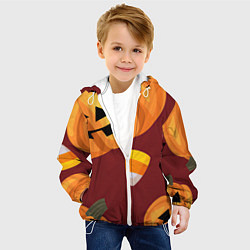 Куртка с капюшоном детская Сладкие хэллоуин, цвет: 3D-белый — фото 2