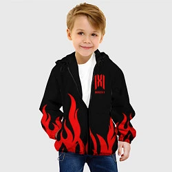 Куртка с капюшоном детская Monsta X, цвет: 3D-черный — фото 2