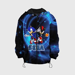 Куртка с капюшоном детская Sonic SEGA, цвет: 3D-черный