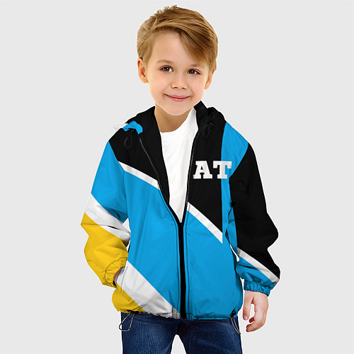 Детская куртка Athletic team blue / 3D-Черный – фото 4
