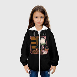 Куртка с капюшоном детская Корзинная девочка, цвет: 3D-белый — фото 2
