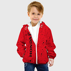 Куртка с капюшоном детская HONDA ХОНДА, цвет: 3D-белый — фото 2