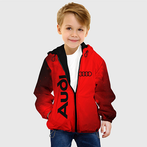 Детская куртка AUDI АУДИ / 3D-Черный – фото 4