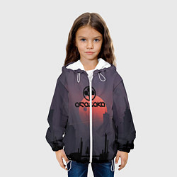 Куртка с капюшоном детская Cyberpunk 2077 - Arasaka, цвет: 3D-белый — фото 2