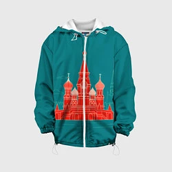 Куртка с капюшоном детская Москва, цвет: 3D-белый