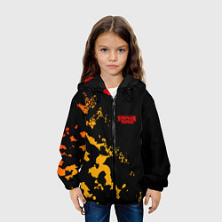 Куртка с капюшоном детская ОЧЕНЬ СТРАННЫЕ ДЕЛА STRANGER, цвет: 3D-черный — фото 2