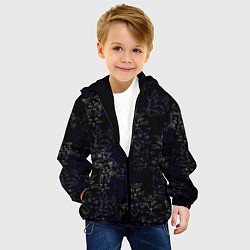 Куртка с капюшоном детская Ночные кошечки, цвет: 3D-черный — фото 2