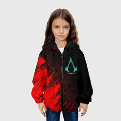 Куртка с капюшоном детская Assassins Creed Valhalla, цвет: 3D-черный — фото 2