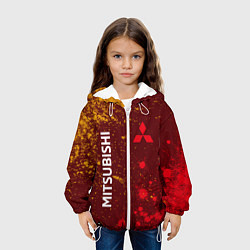 Куртка с капюшоном детская MITSUBISHI МИТСУБИСИ, цвет: 3D-белый — фото 2