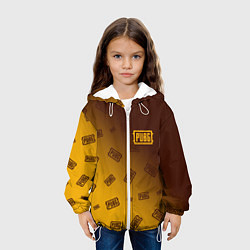 Куртка с капюшоном детская PUBG ПАБГ, цвет: 3D-белый — фото 2