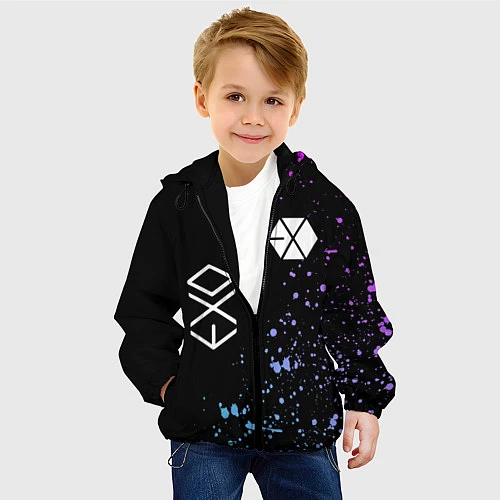 Детская куртка EXO BAND / 3D-Черный – фото 4