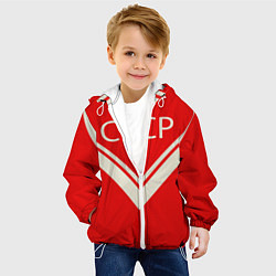 Куртка с капюшоном детская СССР хоккейная форма, цвет: 3D-белый — фото 2
