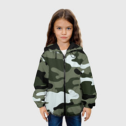 Куртка с капюшоном детская Camouflage 2, цвет: 3D-черный — фото 2