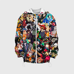 Куртка с капюшоном детская Аниме персонажи, цвет: 3D-белый