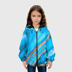 Куртка с капюшоном детская Краски, цвет: 3D-черный — фото 2