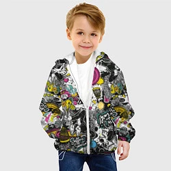 Куртка с капюшоном детская Сильвестр, цвет: 3D-белый — фото 2