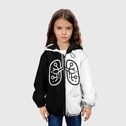 Куртка с капюшоном детская ЛЕГКИЕ, цвет: 3D-черный — фото 2