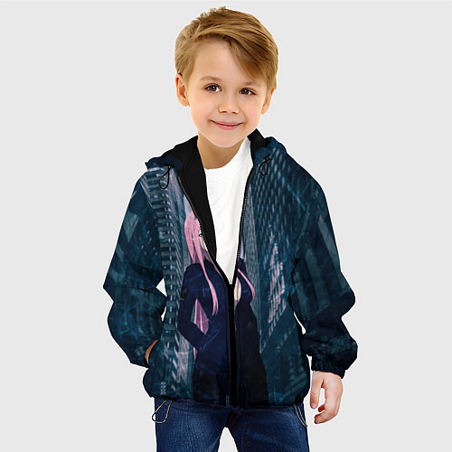 Детская куртка Zero Two / 3D-Черный – фото 4