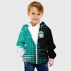 Куртка с капюшоном детская Liverpool Ливерпуль, цвет: 3D-белый — фото 2