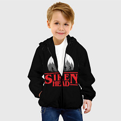 Куртка с капюшоном детская Siren Head, цвет: 3D-черный — фото 2