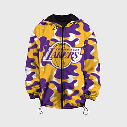 Куртка с капюшоном детская LA LAKERS ЛЕЙКЕРС, цвет: 3D-черный