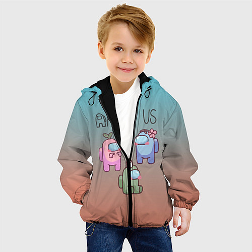 Детская куртка Among Us / 3D-Черный – фото 4