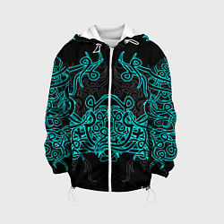 Куртка с капюшоном детская Узоры магия, цвет: 3D-белый