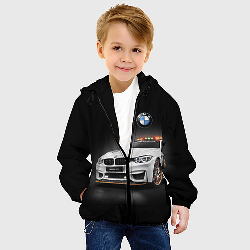 Детская куртка Safety car / 3D-Черный – фото 4