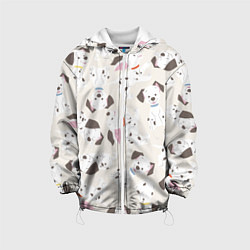 Куртка с капюшоном детская 101 Dalmatians, цвет: 3D-белый