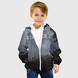 Куртка с капюшоном детская Аномилия Сталкер 2, цвет: 3D-белый — фото 2