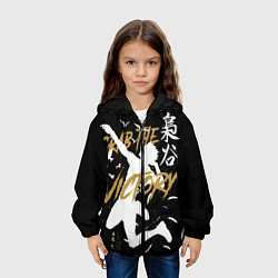 Куртка с капюшоном детская Haikyuu Haikyu Haikuu, цвет: 3D-черный — фото 2
